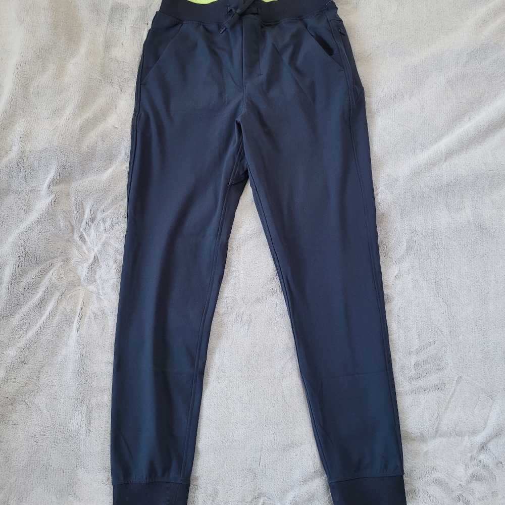 Birddogs Joggers Mens Large Navy Blue Built-in Liner Pockets Performance Pants - Picture 4 of 16